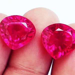 Coppia di zaffiri rosa naturali da 8 a 10 ct con certificato, pietra preziosa sfusa
