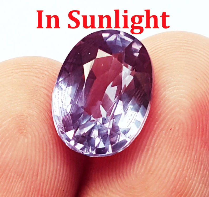 Loose Natural Alexandrite Excellent Gemstone Certified Color Changing Stone 9.20 Ct With Free Delivery and Free Certificate
