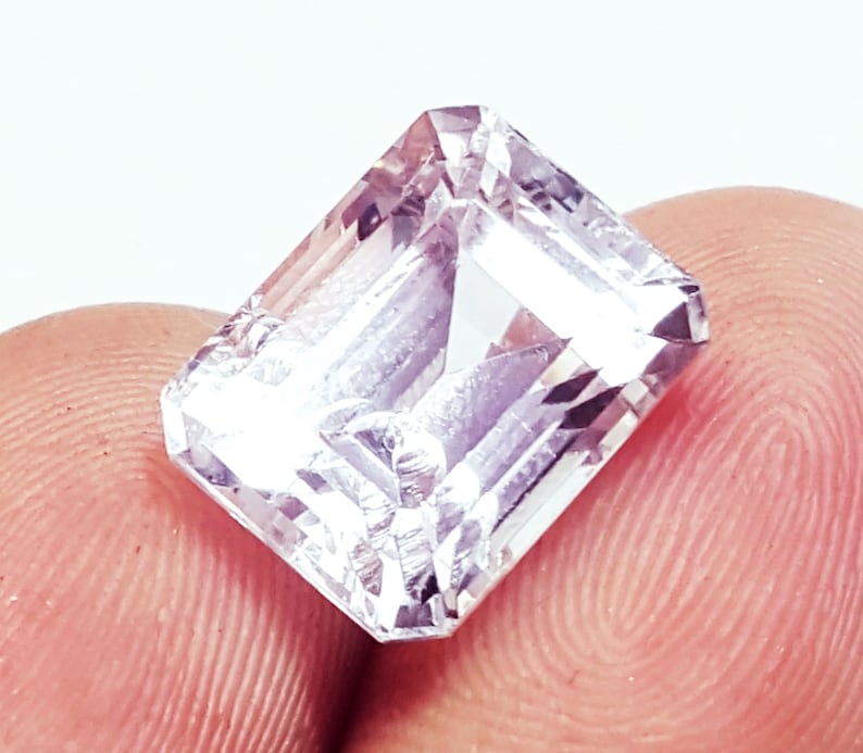 Natural White Sapphire Loose Gemstone 10.00 Ct Certified With Free Shipping and Free Certificate