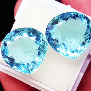 Lose Edelstein zertifizierte Aquamarin 10 bis 12 Ct Paar mit kostenloser Lieferung und gratis Zertifikat