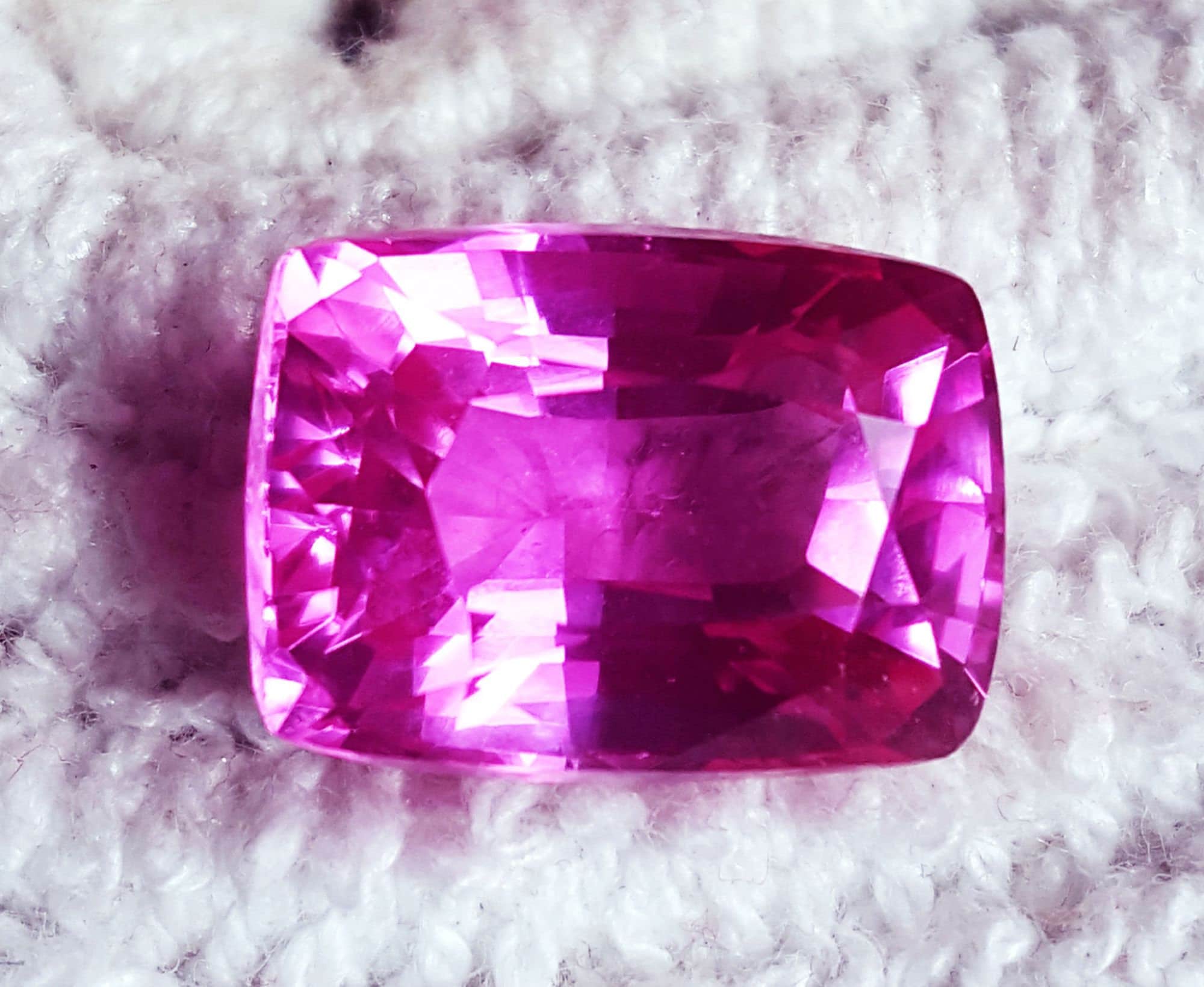 10.65 Ct Loose Gemstone Light Pink Sapphire Certified Natural Etsy