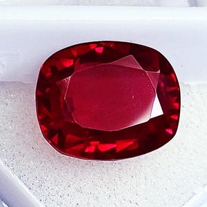 Losse edelsteen natuurlijke robijn 14,40 kt kussenvorm gecertificeerd en gratis verzending