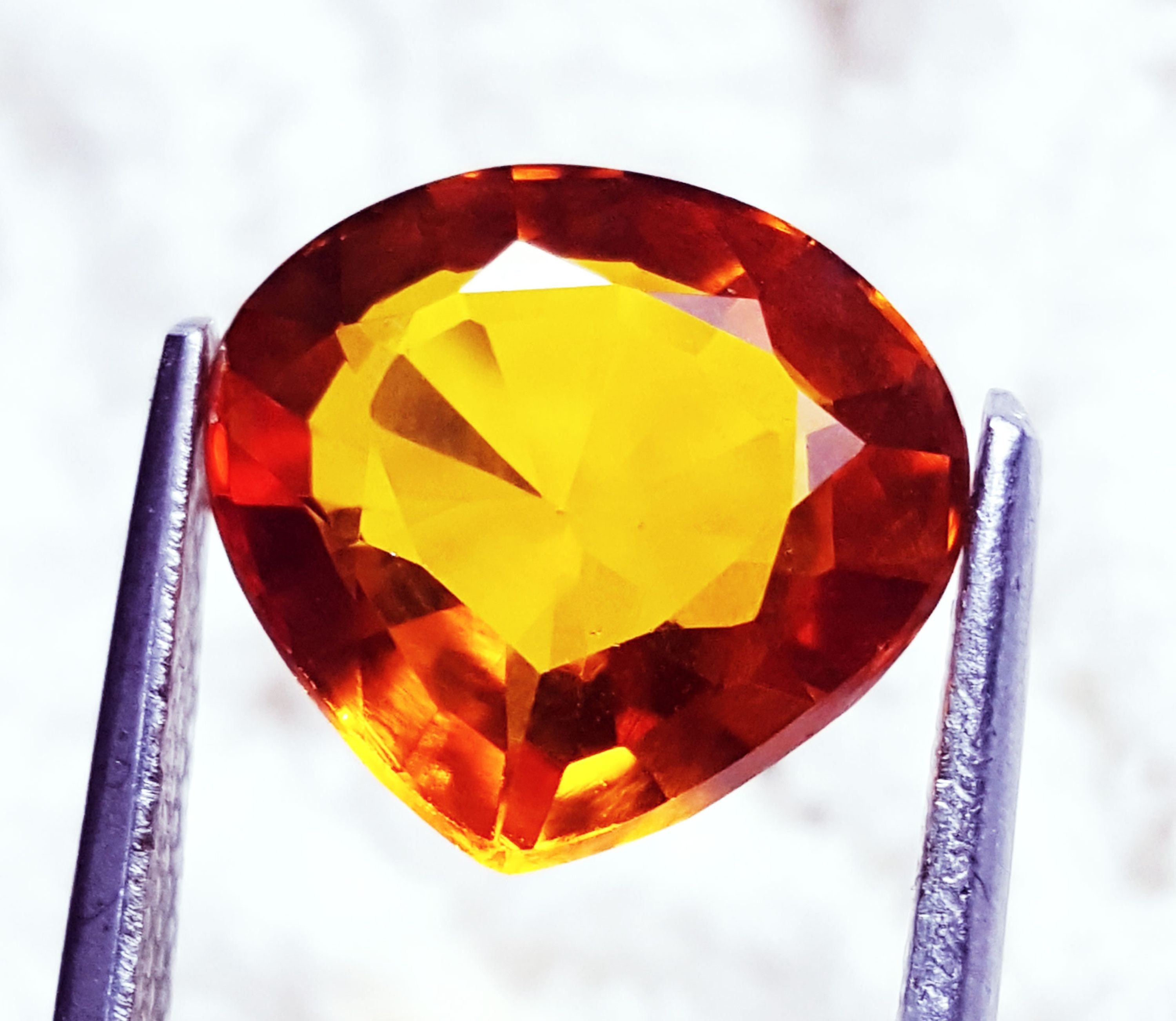 Loose Gemstone Excellent Natural Orange Sapphire Certified Etsy