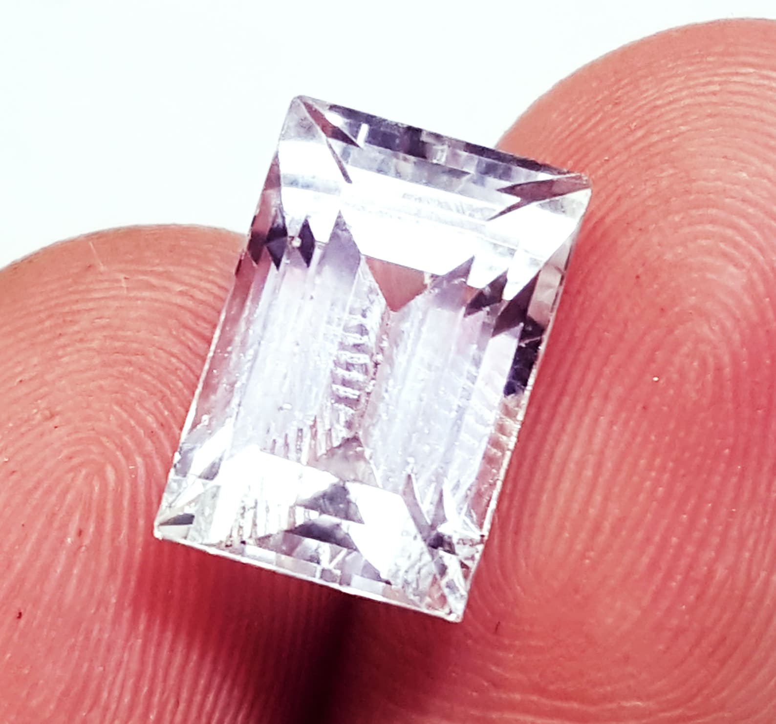 Loose 7.90 Ct Natural White Sapphire Gemstone Certified With Etsy