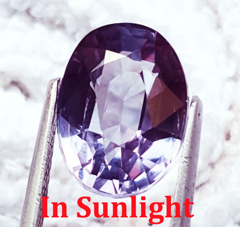 Loose Natural Alexandrite Excellent Gemstone Certified Color Changing Stone 9.20 Ct With Free Delivery and Free Certificate