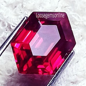 8 To 10 Ct Loose Gemstones Natural Ruby Fancy Shape Certified