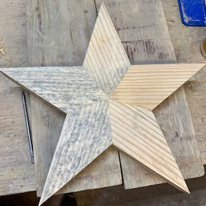 handmade wooden star for home decor