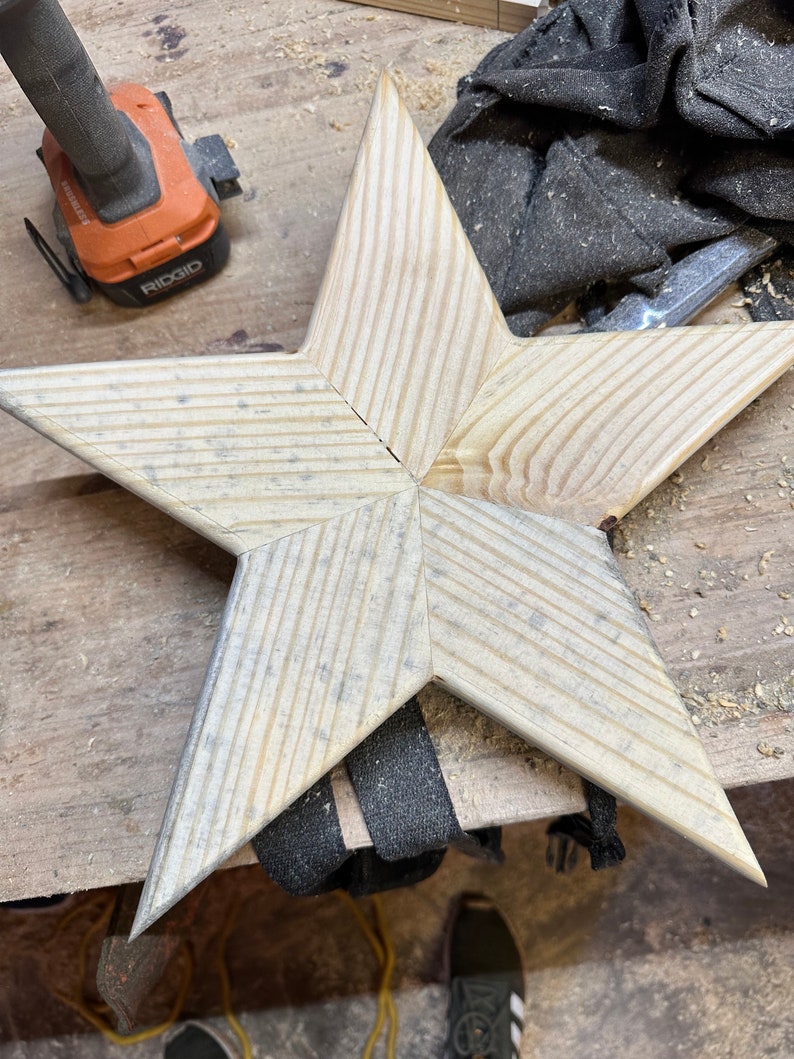 Handmade Wooden Star for Home Decor - Etsy