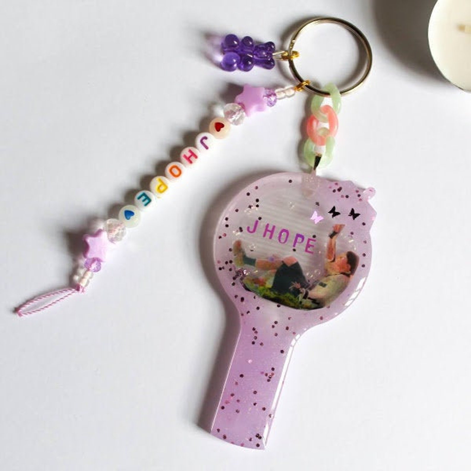 BTS Keychain/ Army Bomb Keychain/ Kpop keyring/ Jhope/ Jhope Etsy