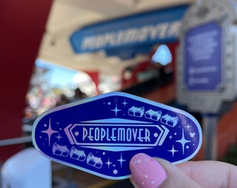 PeopleMover Holographic Sticker | Disney Rides | Tomorrowland