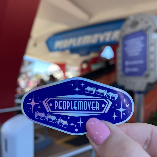 PeopleMover Holographic Sticker | Disney Rides | Tomorrowland