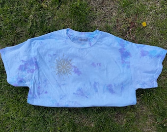 Elsa Frozen Tie-Dye T-Shirt | Silver Snowflake, Step Into Your Power