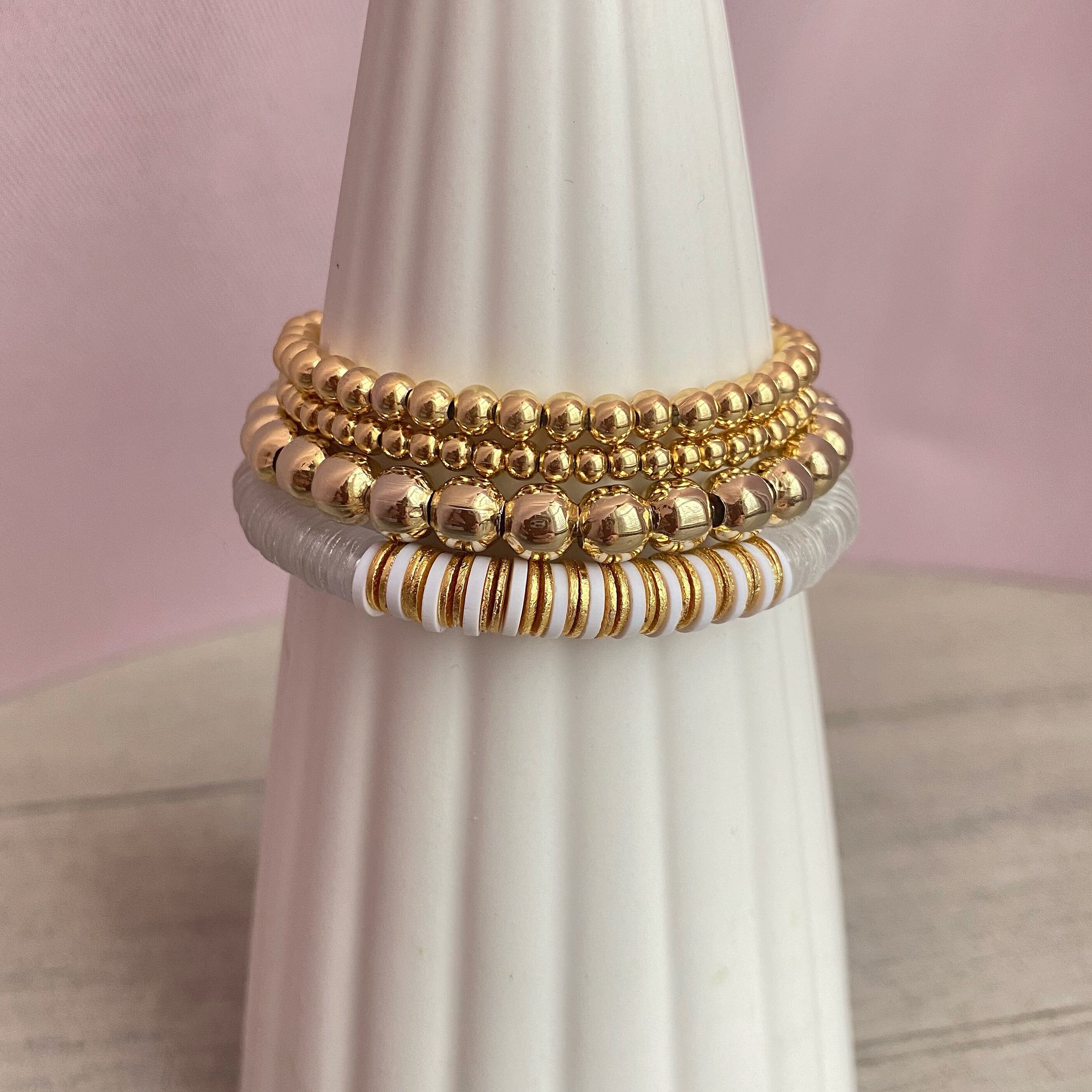 Classic 24k gold plated stack Bracelet Stack Gold and Etsy