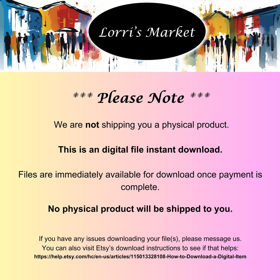 Printable Thank You Card Digital Download: Gratitude Greeting Card for ...