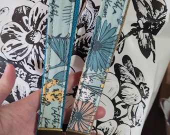 Rifle Paper Co. Floral Key Fob Wristlet: Handmade Nylon Keychain