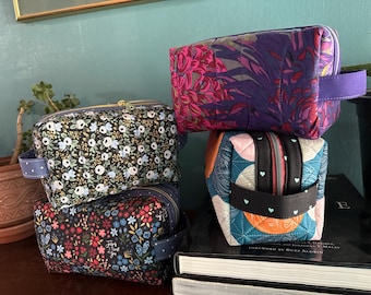 Quilted Boxy Zipper Bags