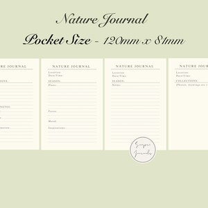 Natuurdagboeknotities: door Edith Holden geïnspireerd: afdrukbaar op zakformaat (pdf)