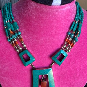 Nepali jewelry Tibetan necklace Nepali necklace Tibetan jewelry turquoise necklace lapis necklace