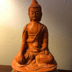 Nepali Buddha in meditation Pose , 7.7 inches,statue , praying Buddha , Metaphysical Spiritual Practice,Home Decor