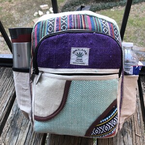 tree of life Small hemp backpack, small hemp purse, hippie bags, freespirit  bags, traveling bags, fairtrade bag, festival backpack