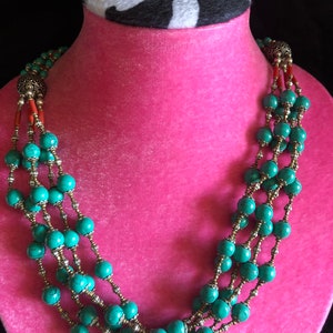 Tibetan jewelry Nepali jewelry Tibetan necklace Nepali necklace turquoise necklace carnelian necklace handmade necklace