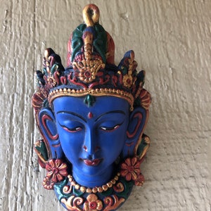 White Tara , green Tara, Tara mask green Tara mask white Tara mask Buddha mask goddess mask