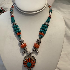 Tibetan Vintage Ethnic Necklace Woman Necklace Nepali Tibetan Necklace Nepali Handmade Handmade Necklace Woman ethnic Necklace