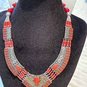 Nepali jewellery Nepalese necklace handmade Tibetan vintage necklace woman necklace woman ethnic necklace handmade necklace