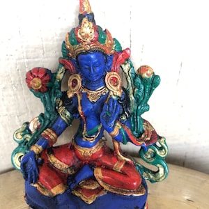 Green Tara statue handmade statue Nepali statue handmade from nepal,multiple colors Tara statue