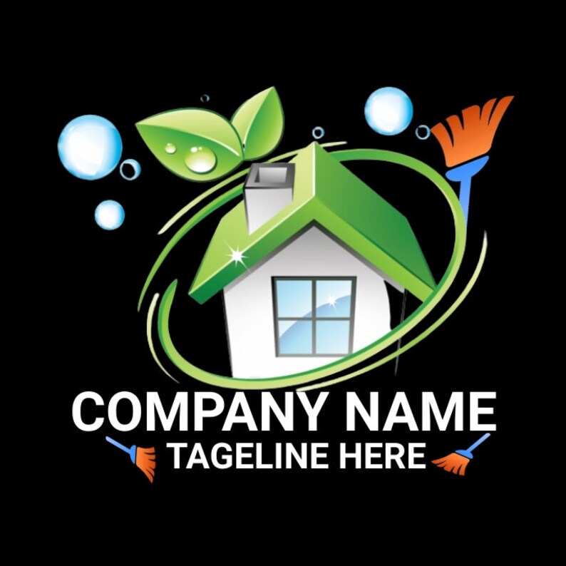 Cleaning Service Logo Design, Clean Logo Design, Fresh Cleaning Logo