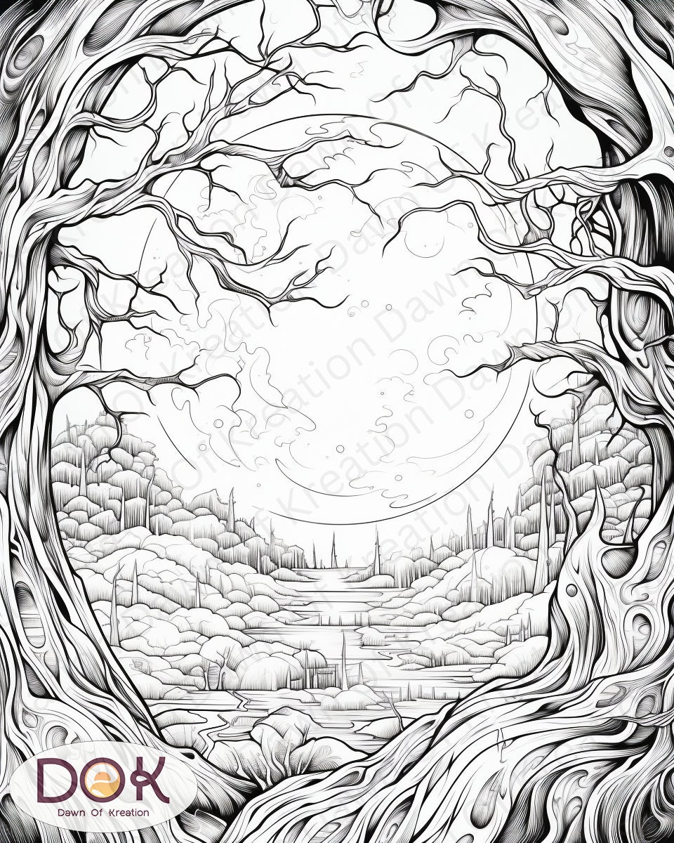 Adult Halloween Coloring Book, Scary, Horror, Adult Pages Etsy