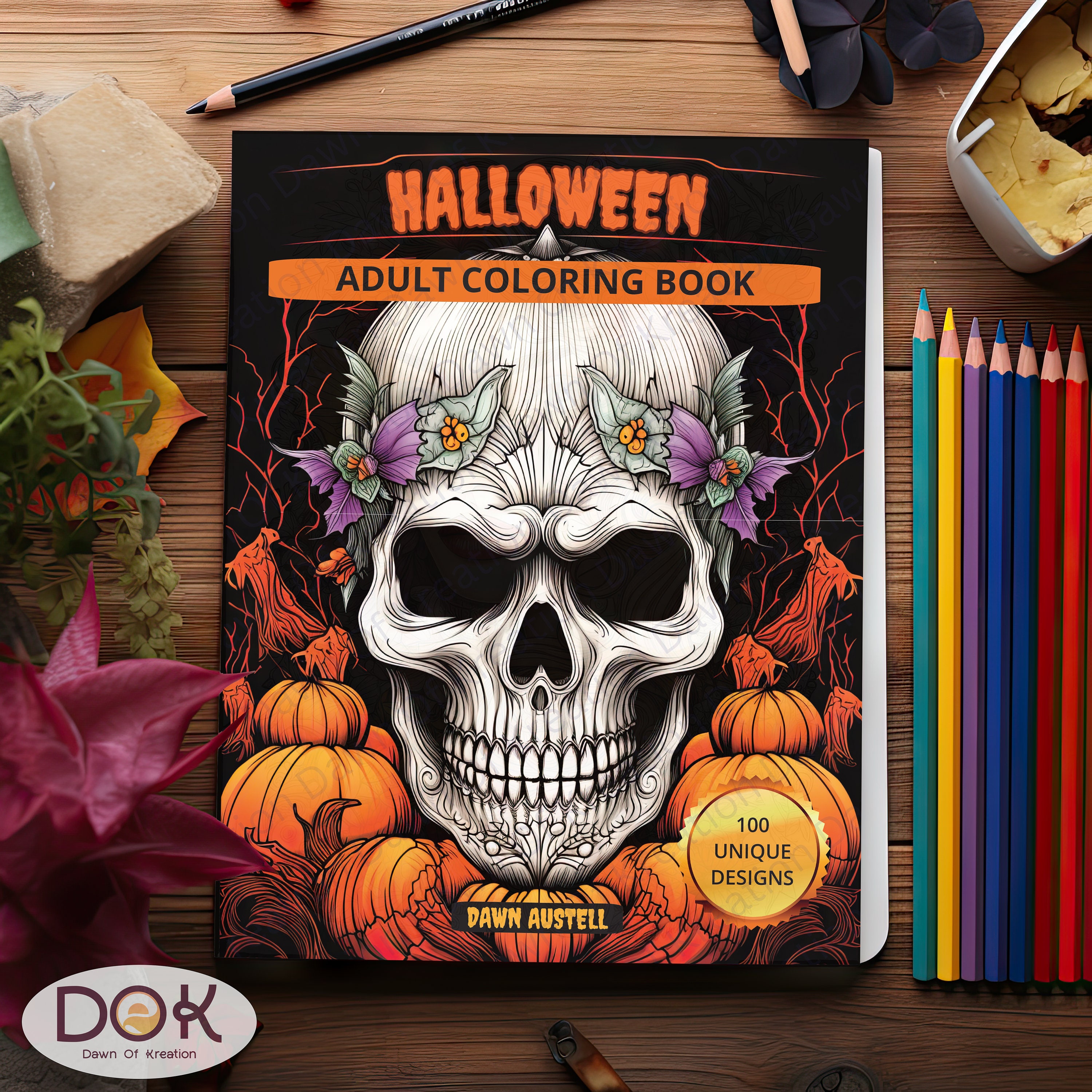 Adult Halloween Coloring Book, Scary, Horror, Adult Pages - Etsy