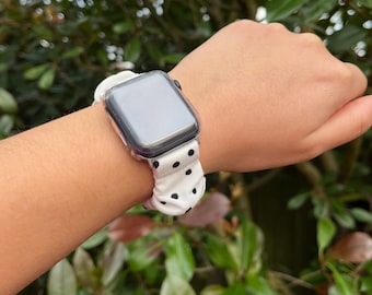 Lussuoso cinturino elasticizzato per Apple Watch Spotty. 38/40/41 mm, 42/44/45/49 mm. Adatto a tutti gli Ultra, SE e Series.