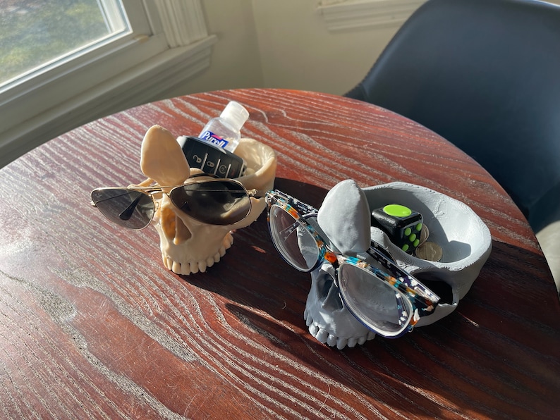 3D Printed Glasses Holder Skull Dish Etsy