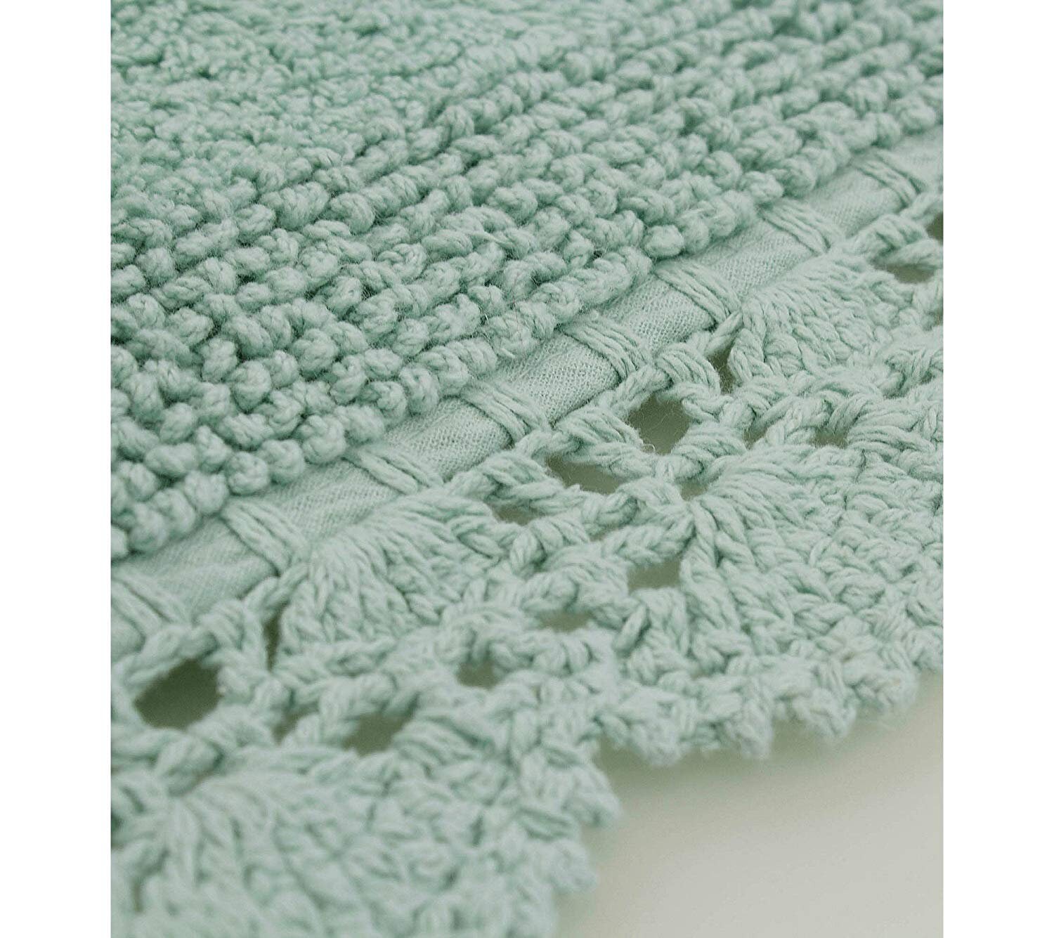 French Bath Mat green Cotton 60 X 45 Cm - Etsy