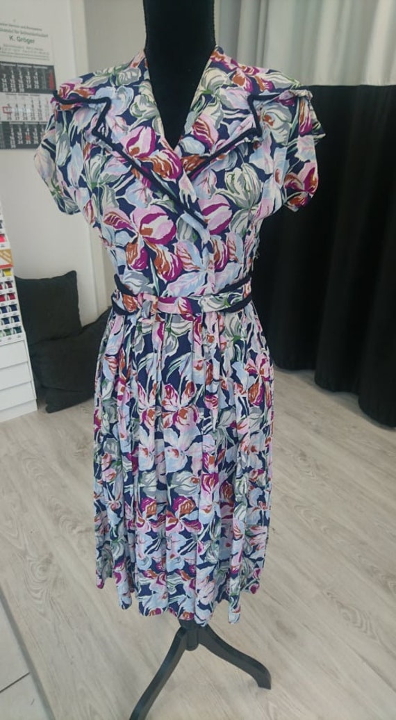 40s dress flowers 40s dress flowers S XS
