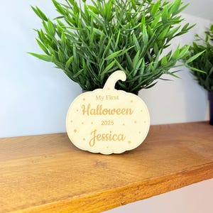 My first Halloween milestone plaque: keepsake