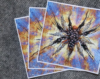 Immortal COLOURED - 5x5&quot; Square Print
