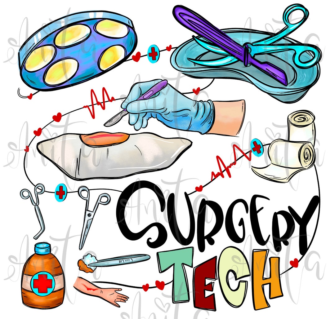 Surgical Tech Sublimation PNG Design, Surgical Technologist, Operating