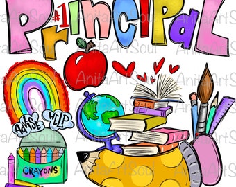 Principal Sublimation PNG Design Assistant Principal Hand - Etsy UK