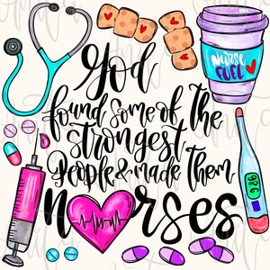 Nurse Sublimation PNG Design, Registered Nurse,Hand Drawn Digital Download, LPN, Digital Printable Art, Medical Field, Bible verse,Nurselife