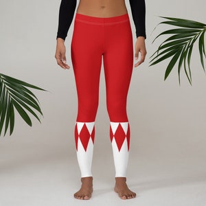 Red Fighter Cosplay Leggings or Capris | Women&#39;s, Plus, Baby, Kids, Youth, & Men&#39;s Sizes!