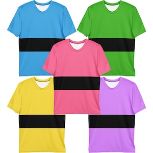 Power Striped Cosplay T-Shirts | Women's, Men's, Youth, and Kids sizes!