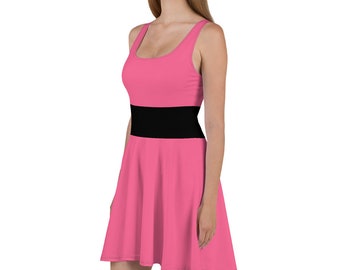 Super Sisters Pink Cosplay Skater Dress