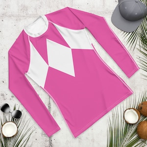 Pink Fighter Rash Guard Shirt | ALL PINK SLEEVES