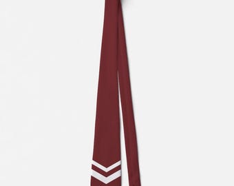 Red with White Arrows Necktie