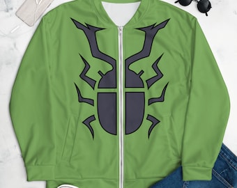 【U LAN】(UNISEX) Beetle Stitch Bomber Jumper Bug Duelist Cosplay Bomber Jacket - Etsy