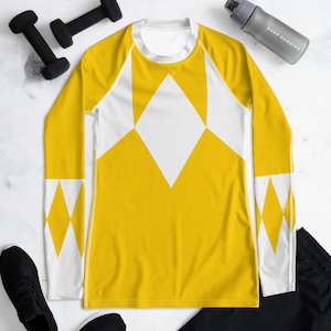 Yellow Fighter Rash Guard Shirt