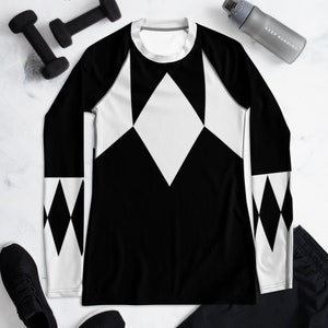 Black Fighter Rash Guard Shirt