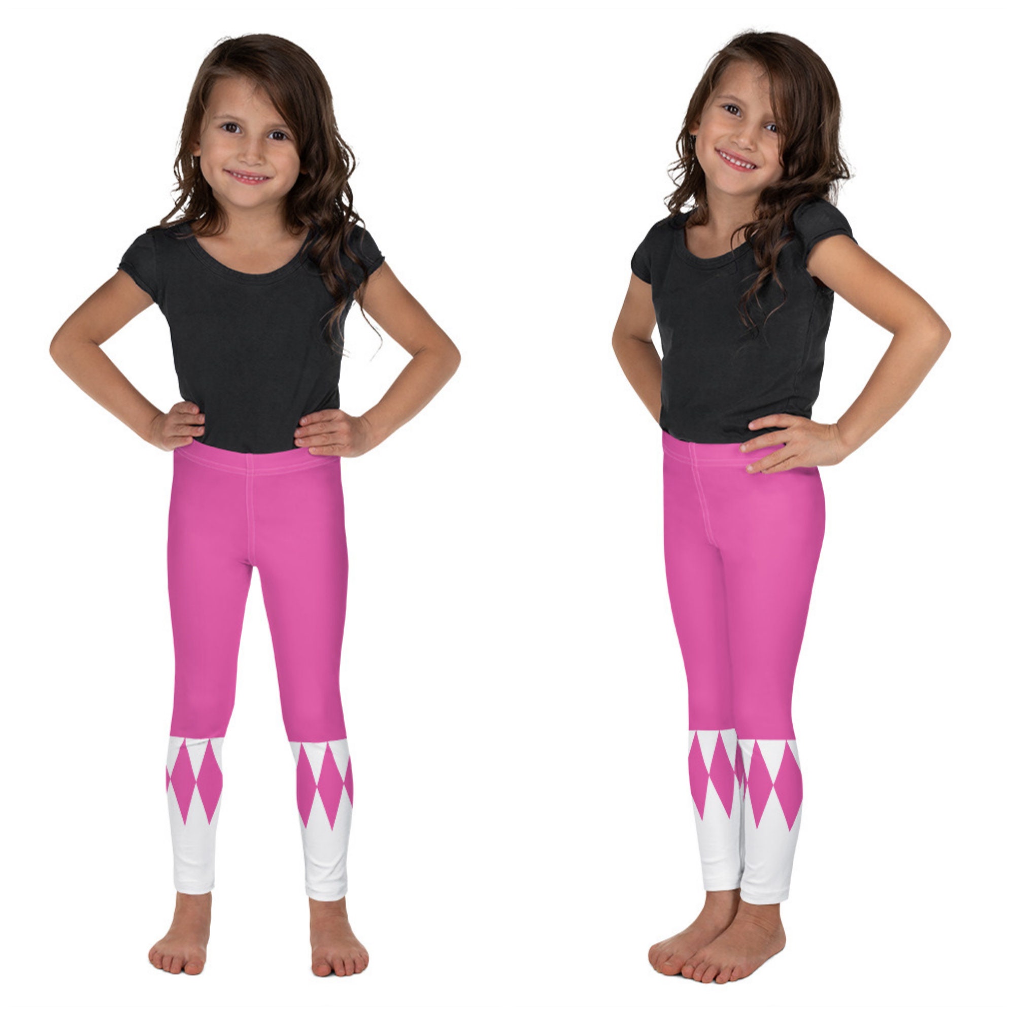 Pink Fighter Cosplay Leggings or Capris Women's, Plus, Baby, Kids, Youth, &  Men's Sizes 